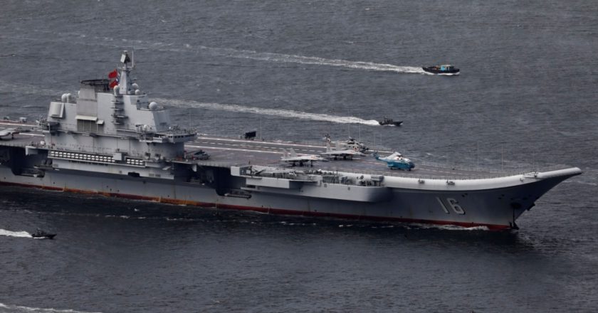 Taipei says Chinese aircraft carrier group sailed through Taiwan Strait