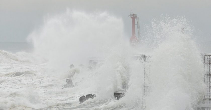 Taiwan warns of storm surge from Typhoon Krathon, mobilizes troops