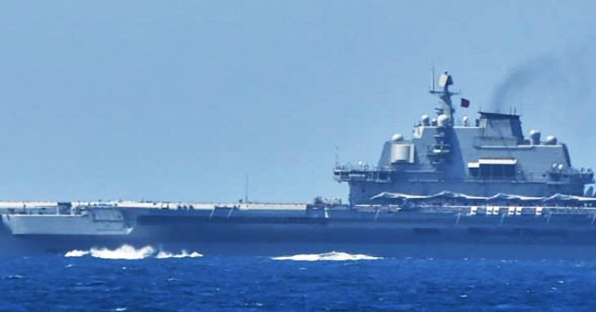 Japan says Chinese carrier entered its contiguous waters for first time