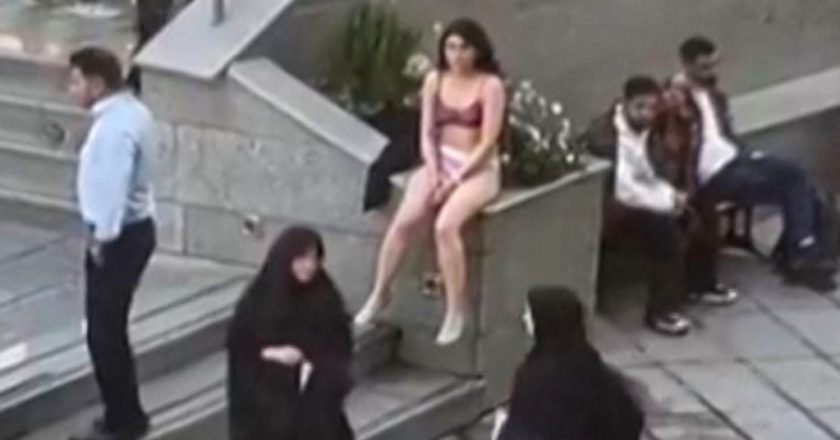 Iran Embassy in Paris says Iranian student in underwear protest moved to 'specialized care center'