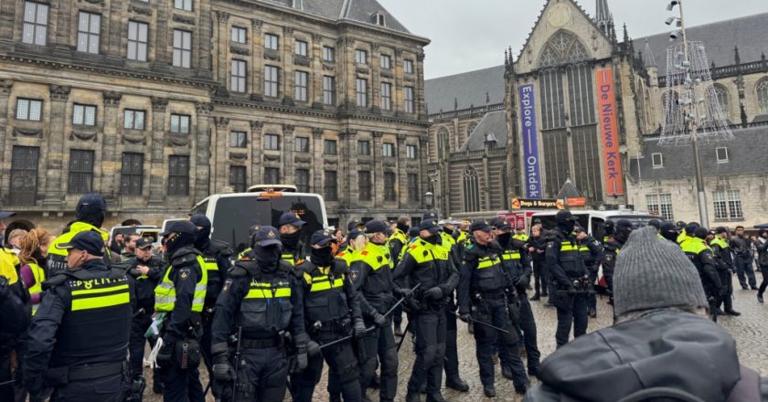 Amsterdam police detain pro-Palestinian protesters at banned demonstration 