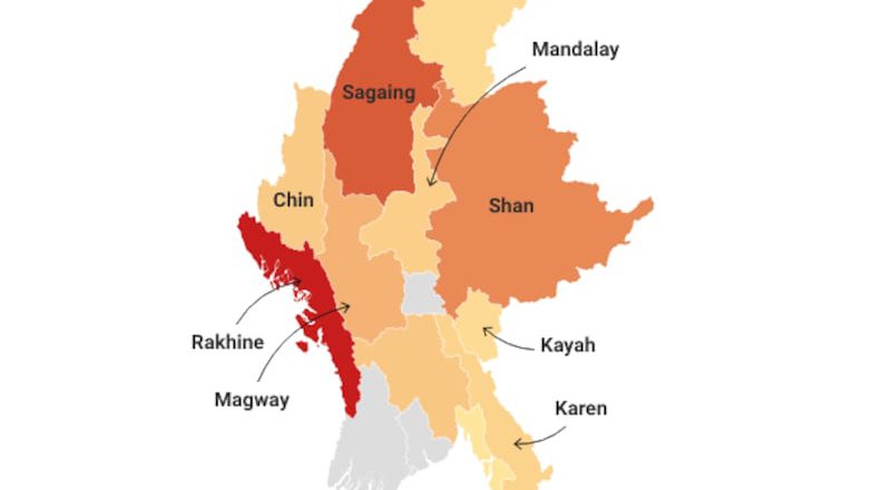 Junta airstrikes kill 540 Myanmar civilians since new year, mostly in Rakhine state