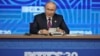 Russian President Vladimir Putin holds a press conference at a BRICS summit in Kazan, Russia, Oct. 24, 2024. 