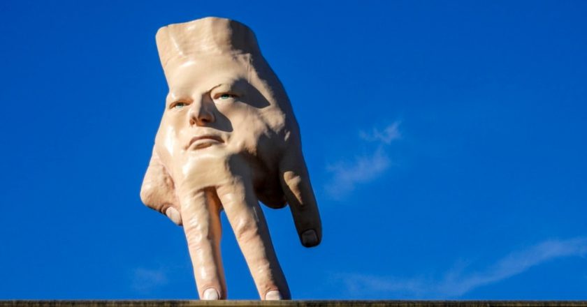 A New Zealand city waves goodbye to its ‘disturbing’ giant hand